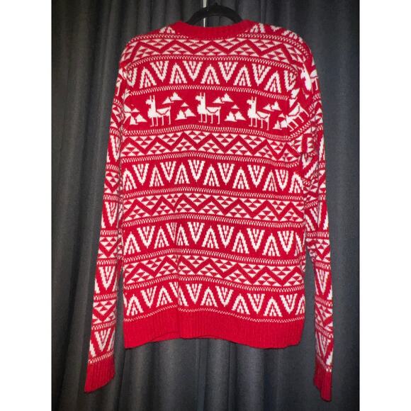 Ugly Christmas Sweater Xmas Size Medium Llama - Picture 3 of 3